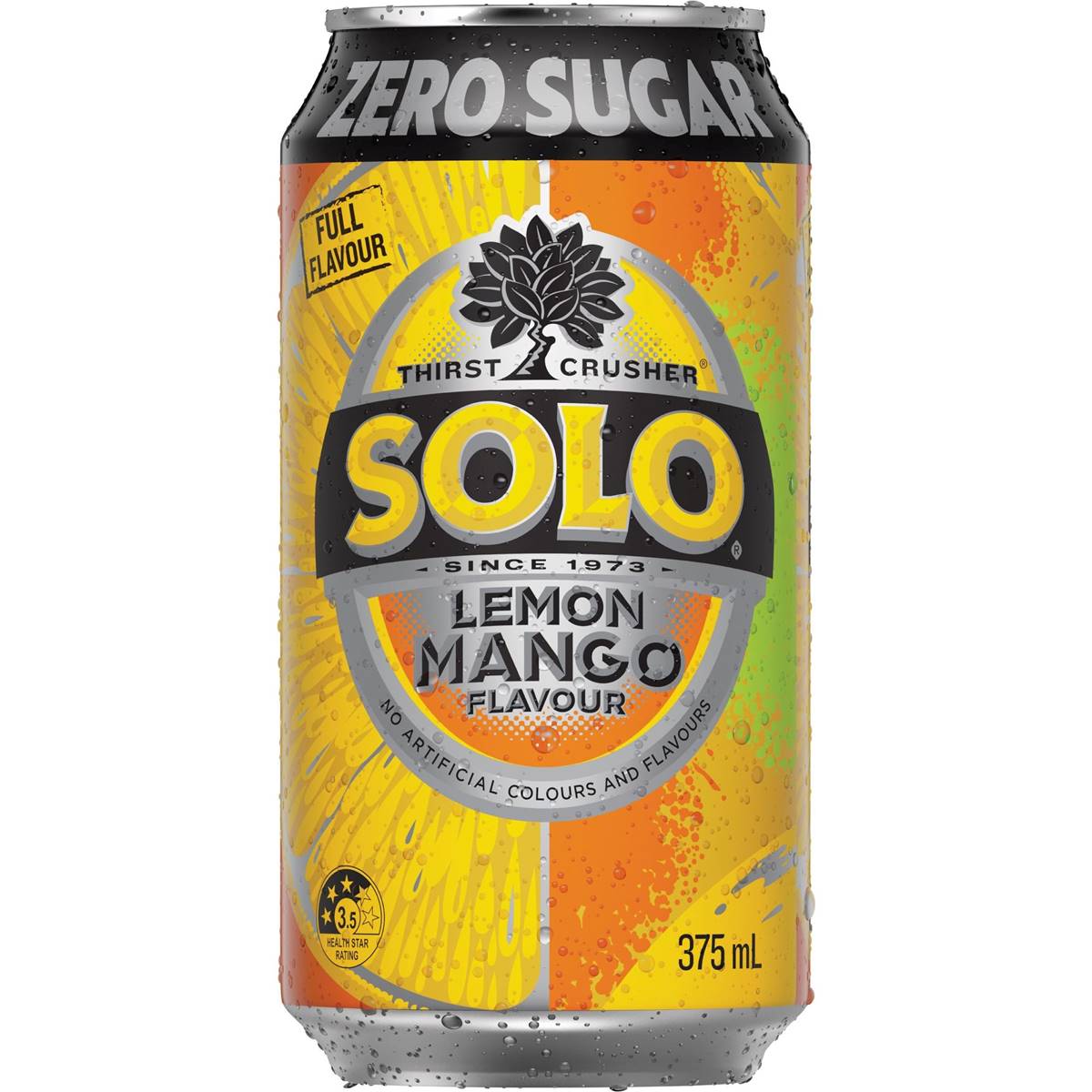 Solo Zero Sugar Lemon Mango Soft Drink Cans 375ml X 10 Pack | Woolworths