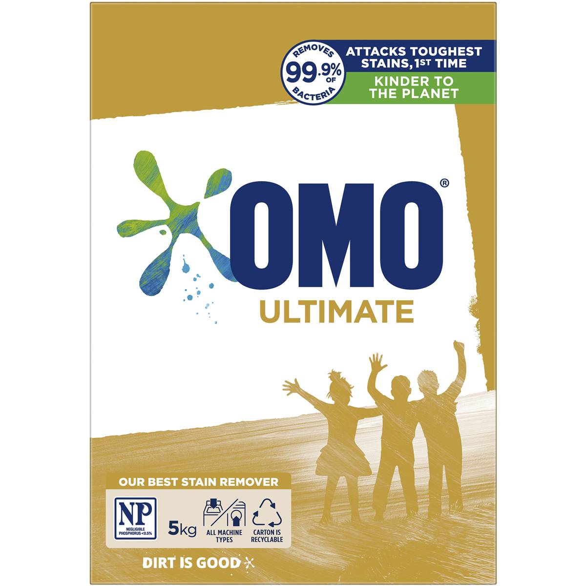 Omo Ultimate Laundry Detergent Washing Powder Front & Top Loader 5kg