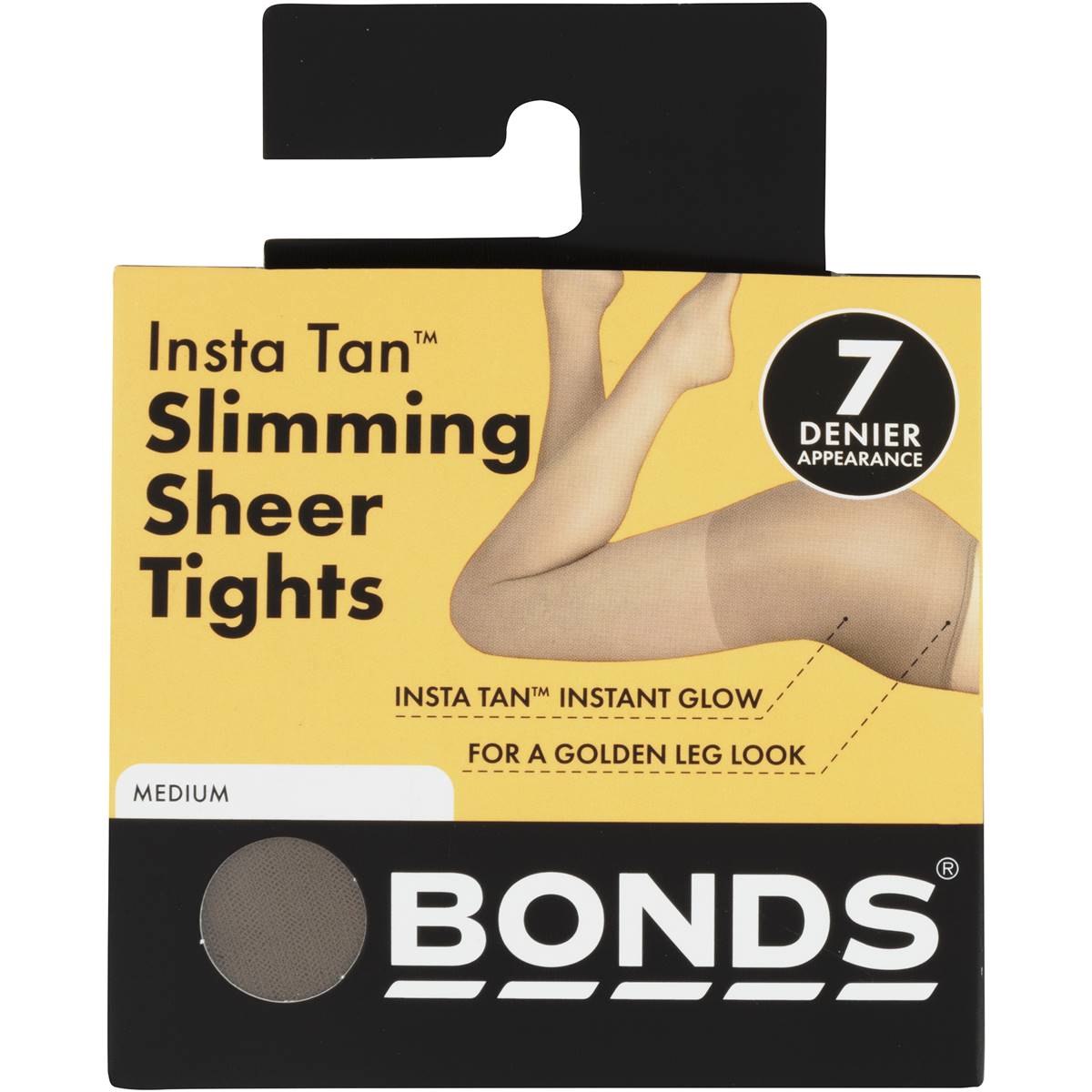 Bonds Instatan Sheer Stockings Slim Tight Medium Brown Medium