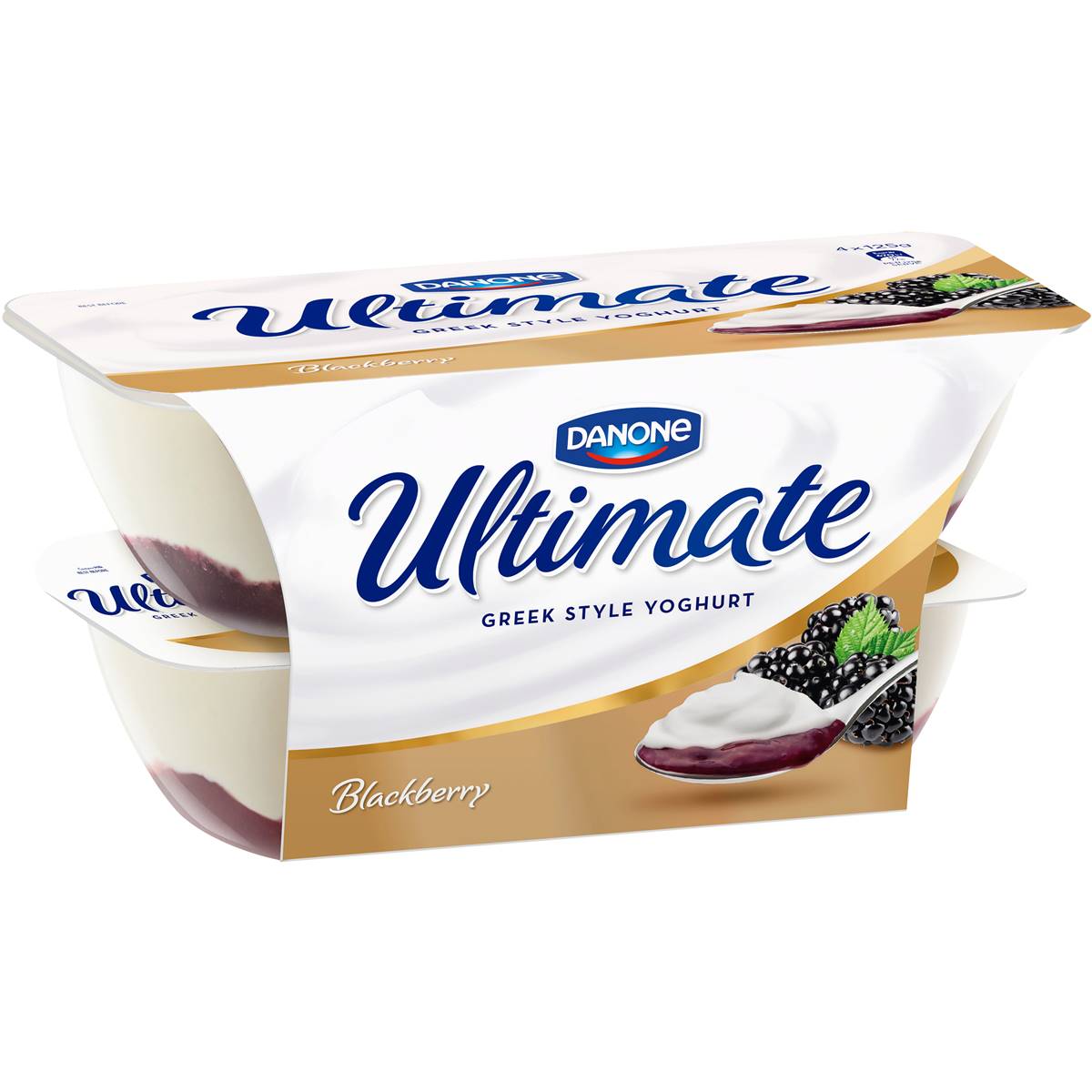 Ultimate Greek Yoghurt Blackberry 4pk Woolworths