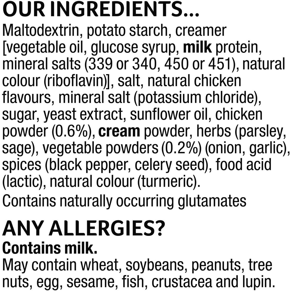 Continental Cup A Soup Homestyle Chicken Soup 46g Woolworths