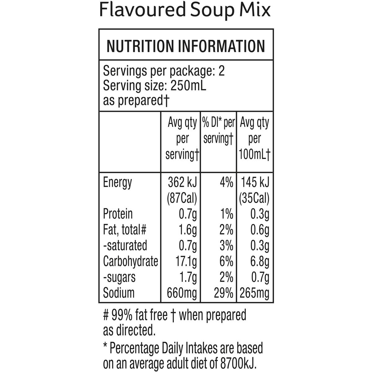 Continental Cup A Soup Homestyle Chicken Soup 46g Woolworths