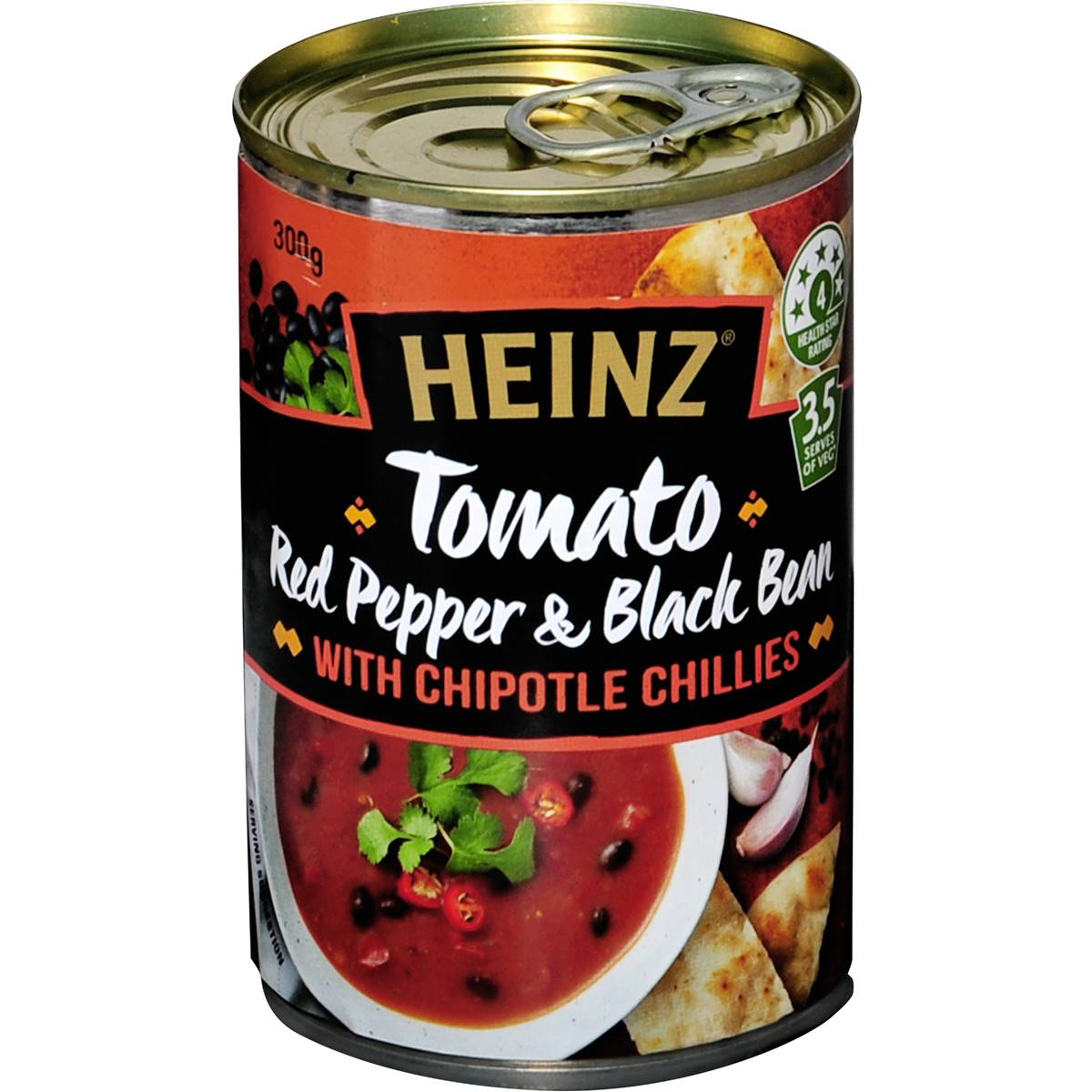 Heinz Soup Tomato Red Pepper Black Bean 300g | Woolworths