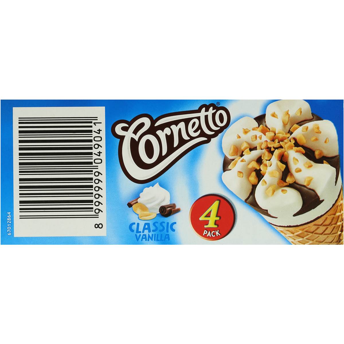 Cornetto Classic Ice Cream Classic Vanilla 4pk 440ml | Woolworths