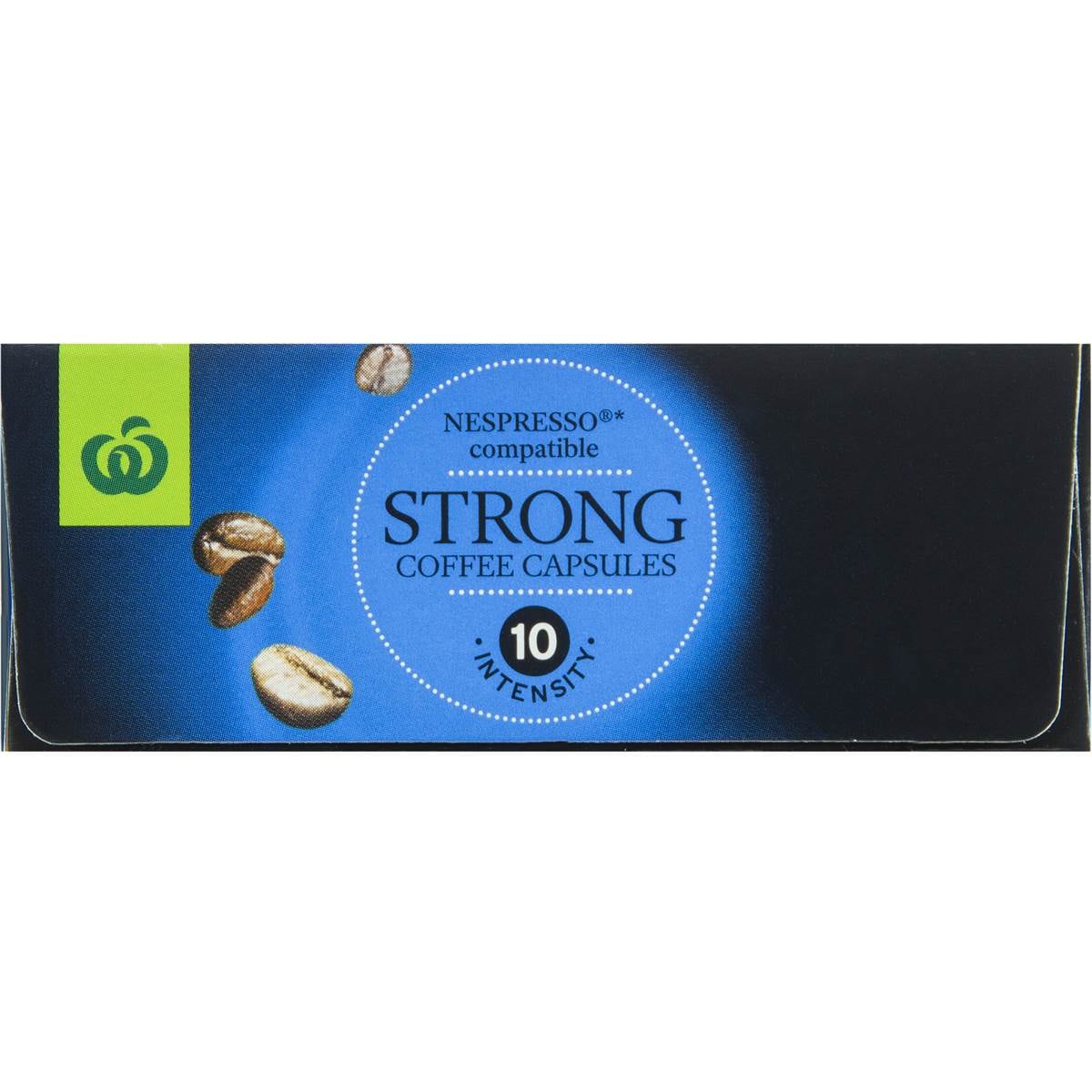 Woolworths Fairtrade Nespresso®* Compatible Coffee Capsules Strong 10pk Woolworths
