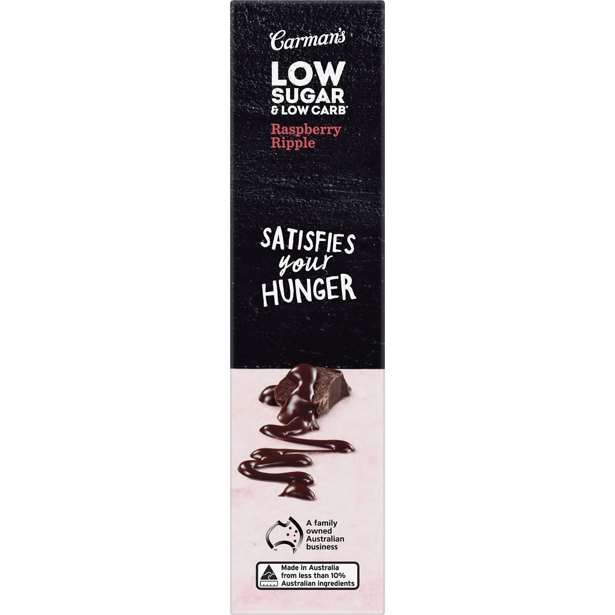 Carman's Low Sugar Low Carb Bar Raspberry Ripple 160g | Woolworths