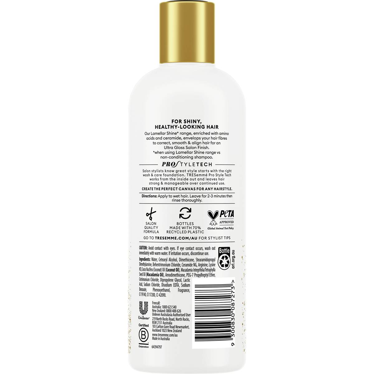 Tresemme Hair Conditioner Lamellar Shine Step 2 500ml | Woolworths