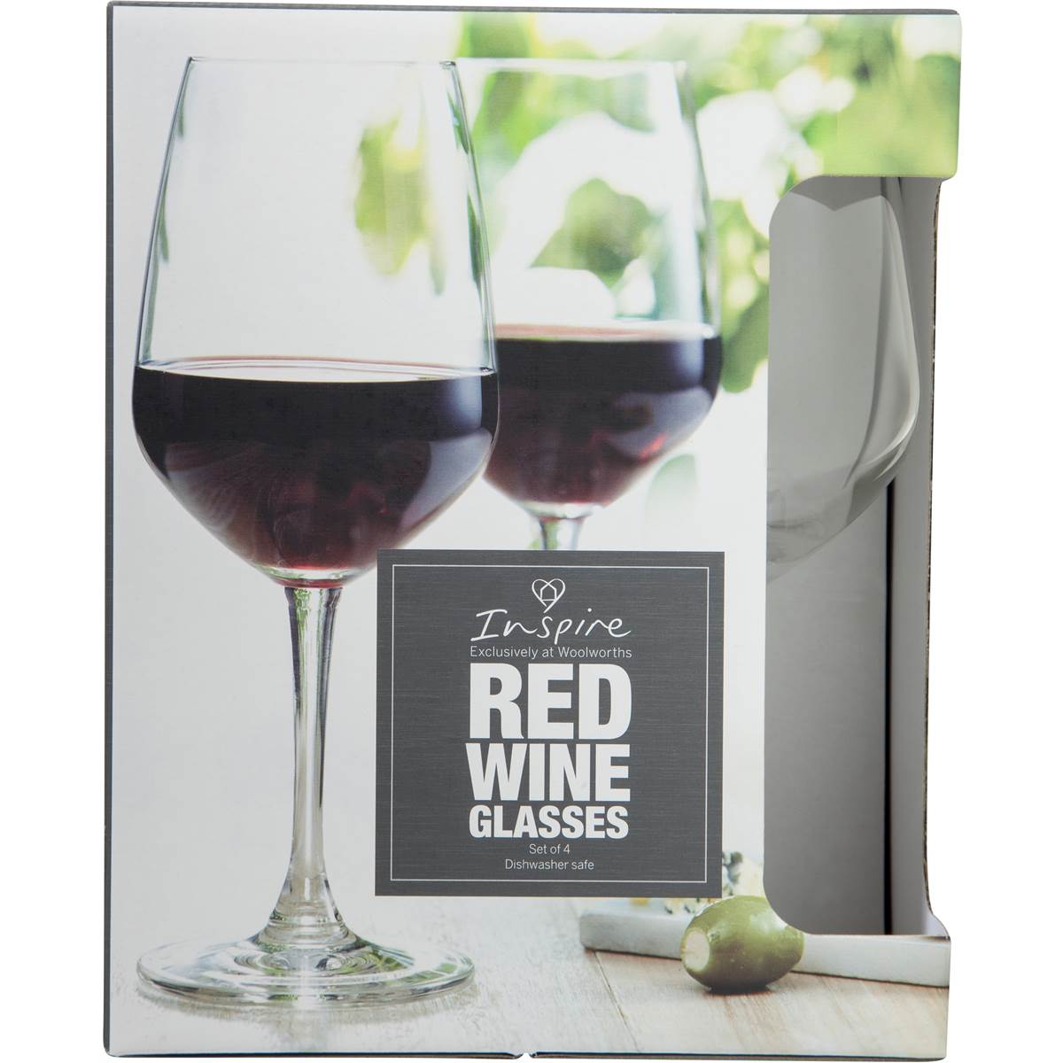 Inspire Red Wine Glass 4 Pack Woolworths