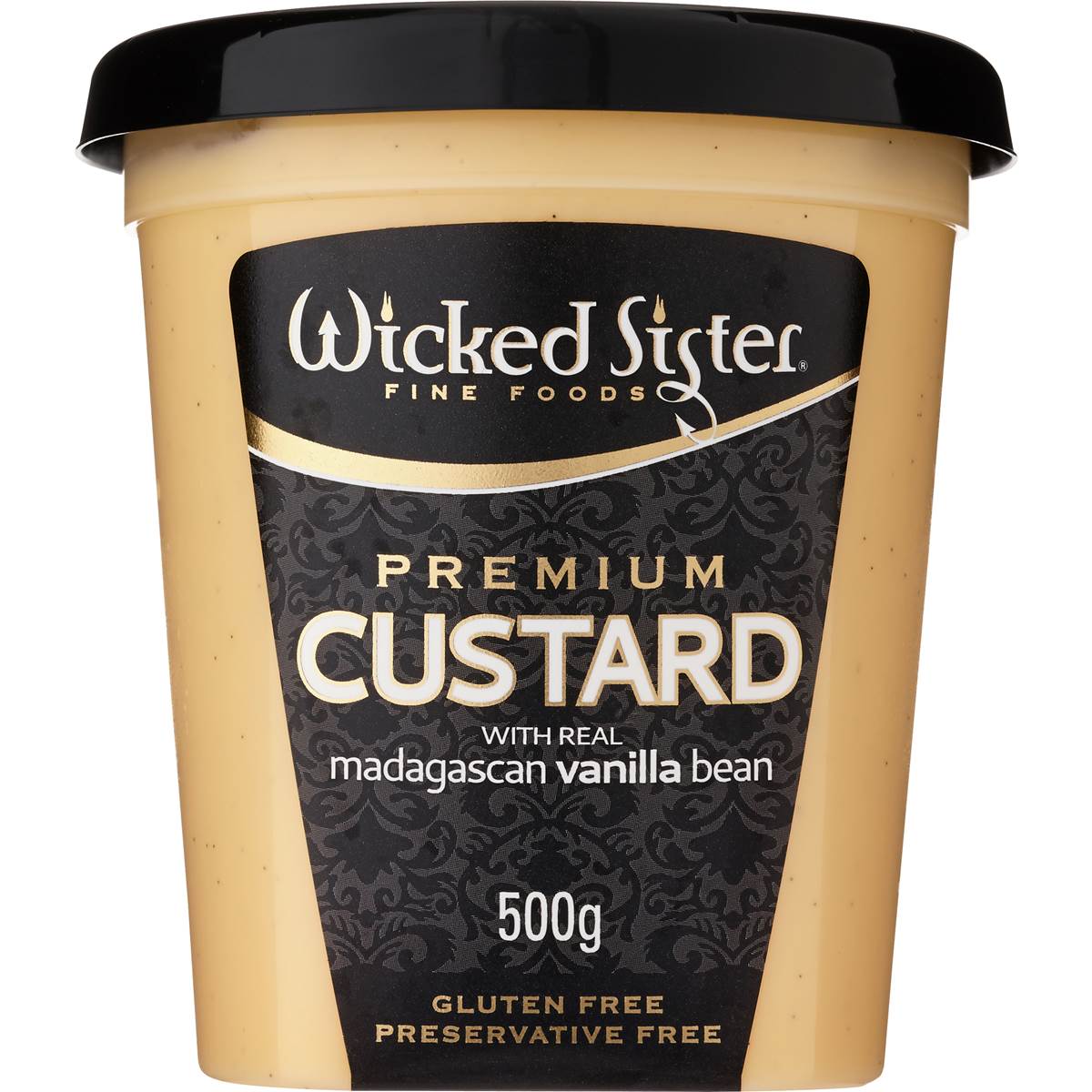 Wicked Sister Premium Custard Madagascan Vanilla Bean 500g Woolworths