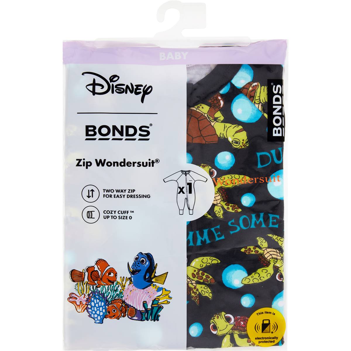 Bonds Disney Nemo Zip Wondersuit Black Size 00 Each Woolworths