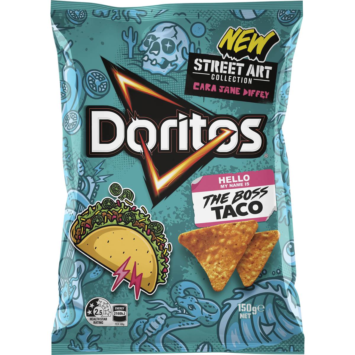 Doritos Corn Chips The Boss Taco 150g | Woolworths