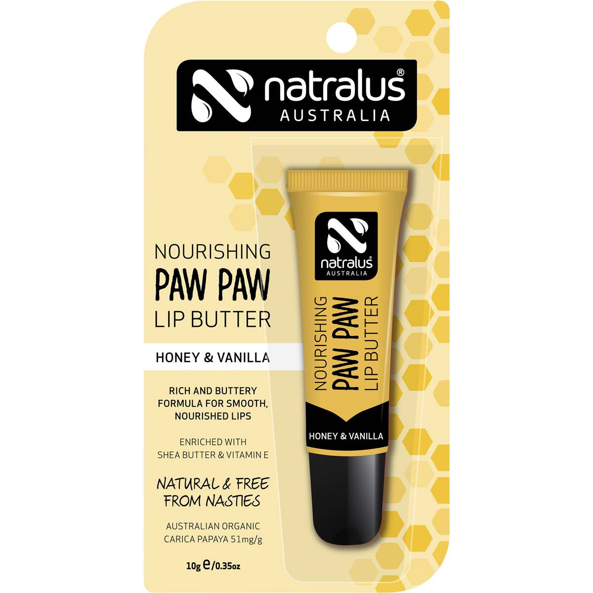 Natralus Paw Paw Lip Butter Honey & Vanilla