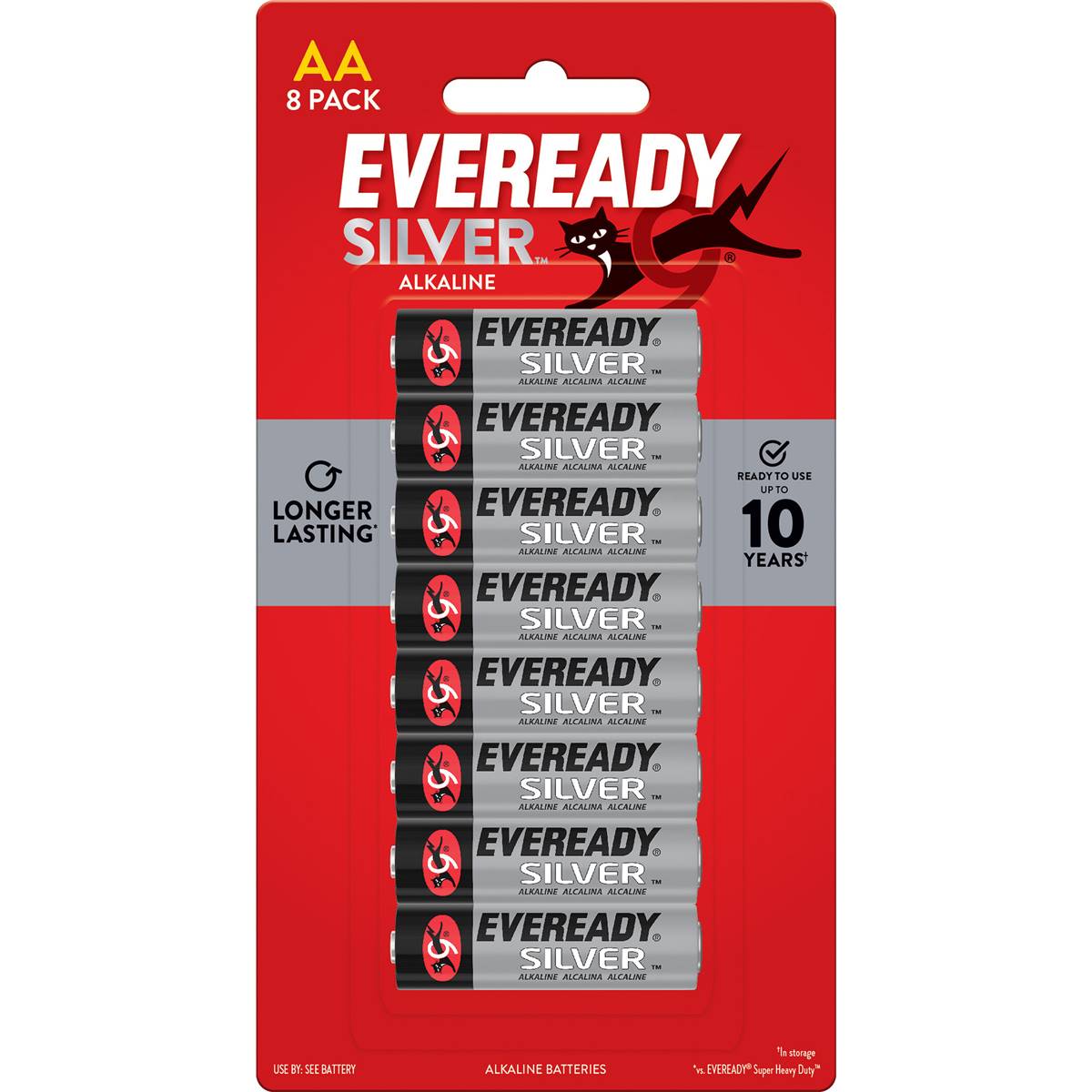 Eveready Silver Aa Alkaline Batteries 8 Pack Woolworths