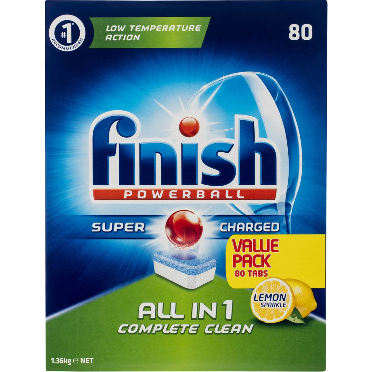 Finish Dishwasher Tablets All-in-1 80 Pack | Woolworths