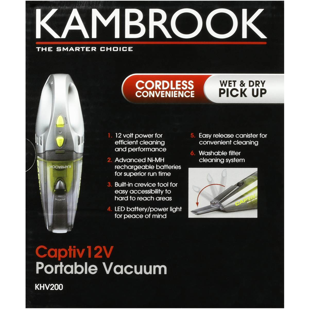Kambrook Vacuum Cleaner Wet And Dry each | Woolworths