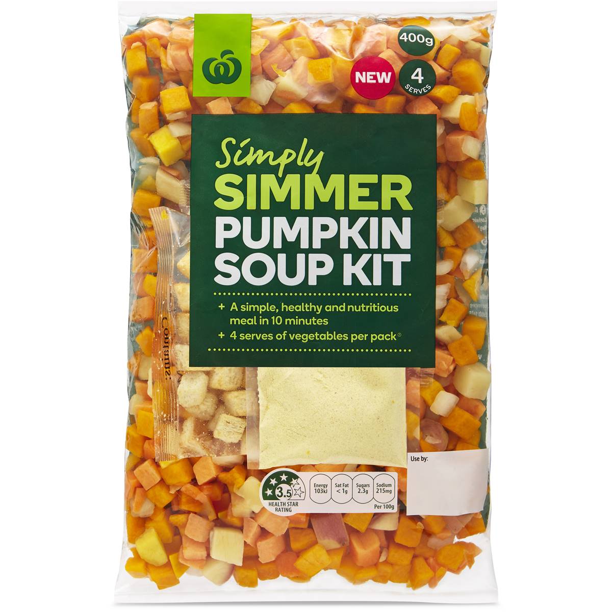 Woolworths Simply Simmer Soup Kit Pumpkin 400g Woolworths