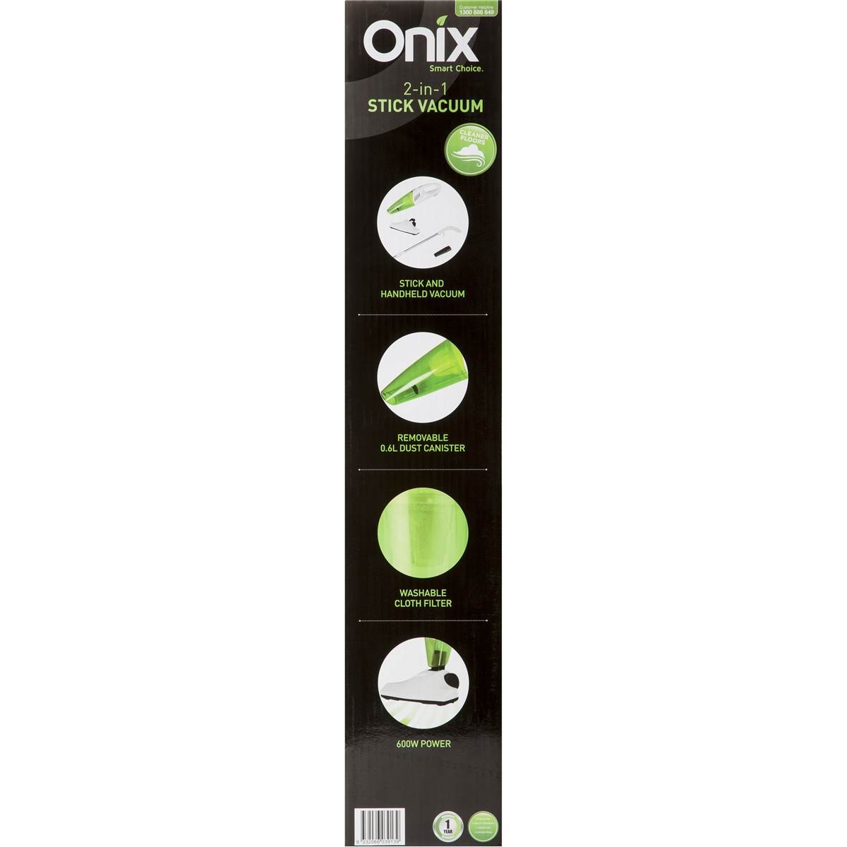 Onix Stick Vacuum Cleaner 2 In 1 Each Woolworths Onix Stick Vacuum Cleaner 2 In 1 Image Right Side