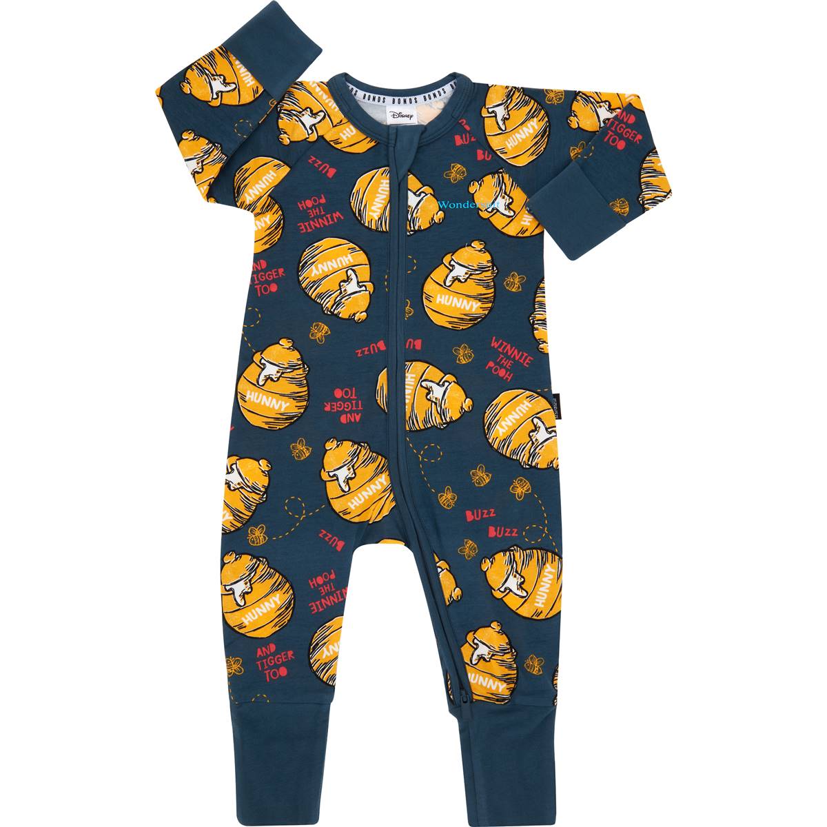 Bonds Winnie The Pooh Zip Wondersuit Size 00 Each | Woolworths