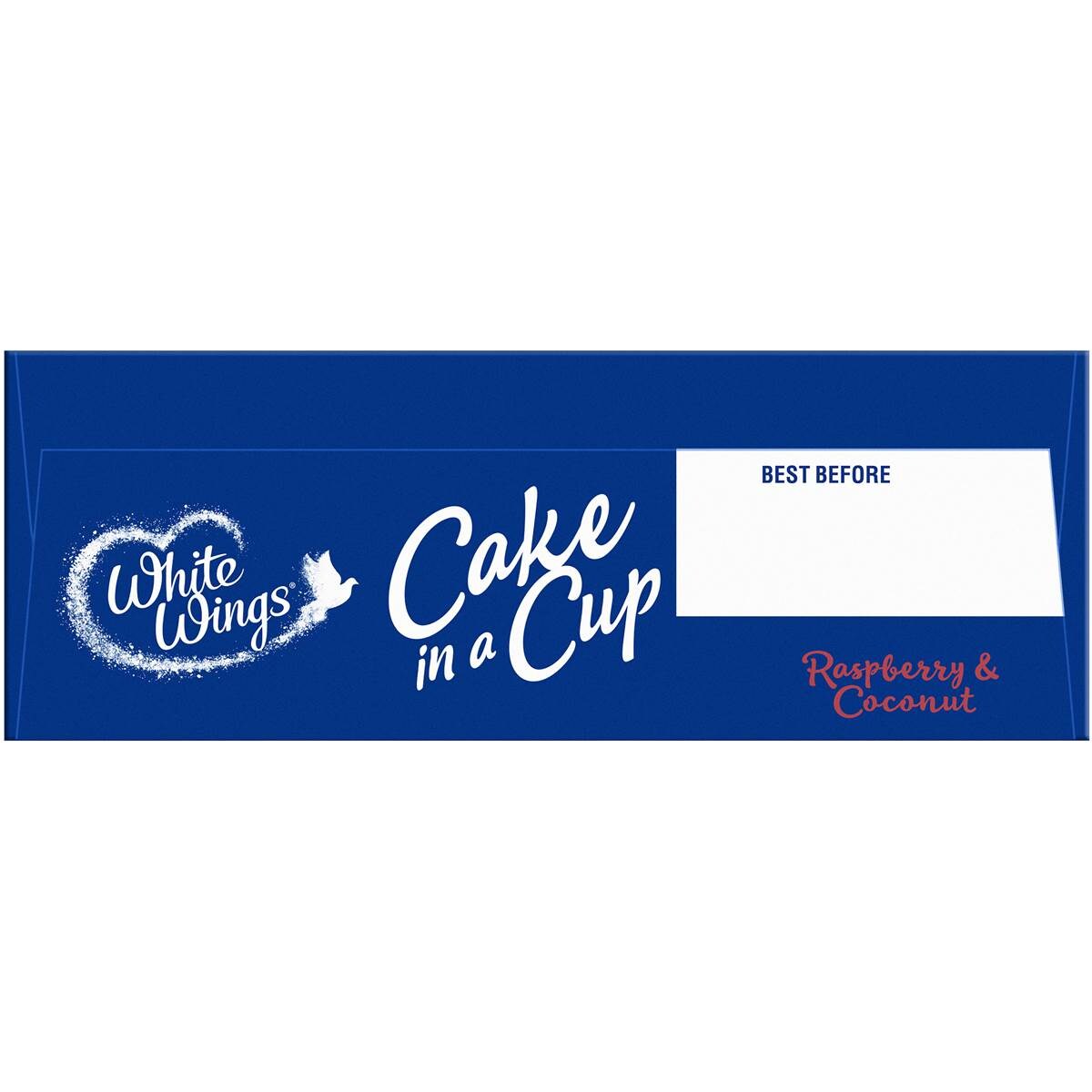 White Wings Cake In A Cup Raspberry & Coconut 220g Woolworths