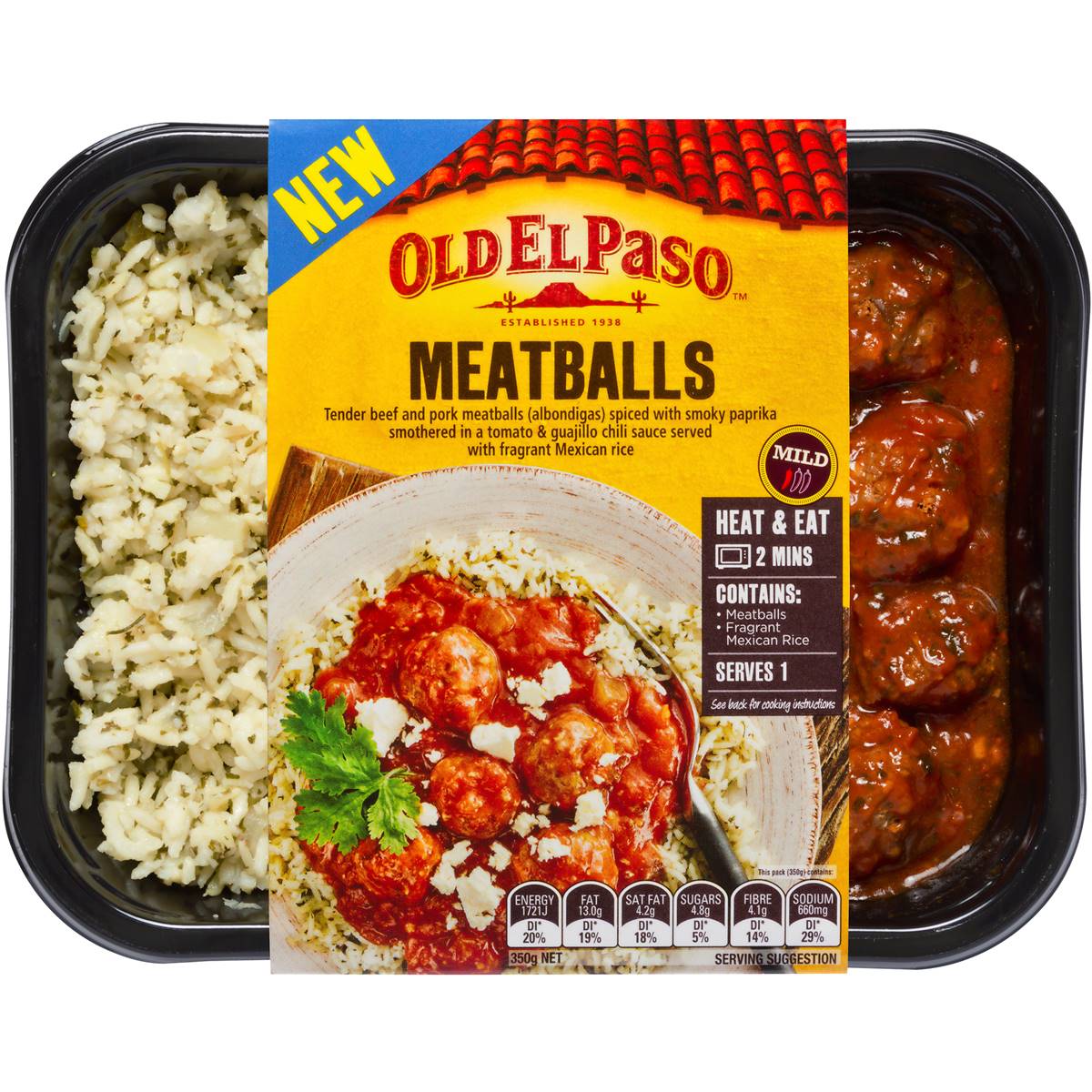 Old El Paso Mexican Meatballs & Rice 350g Woolworths