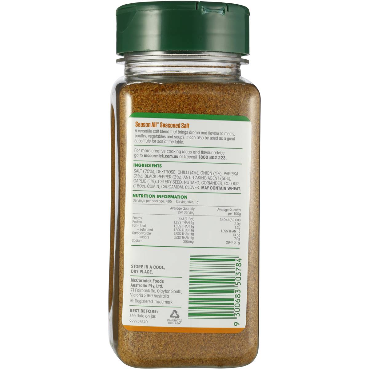 Mccormicks All Seasoning 465g | Woolworths