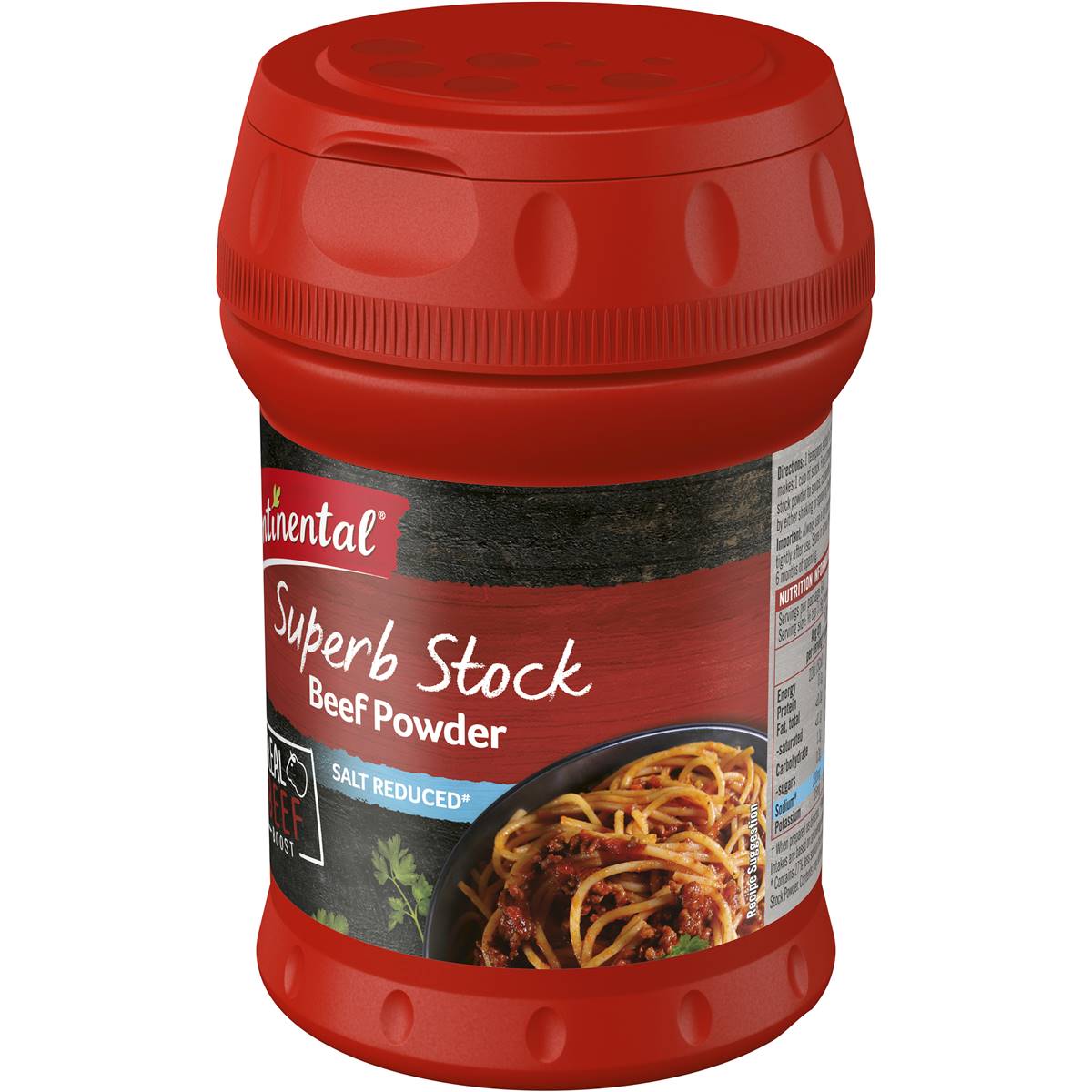 Continental Beef Stock Powder Salt Reduced 120g Woolworths