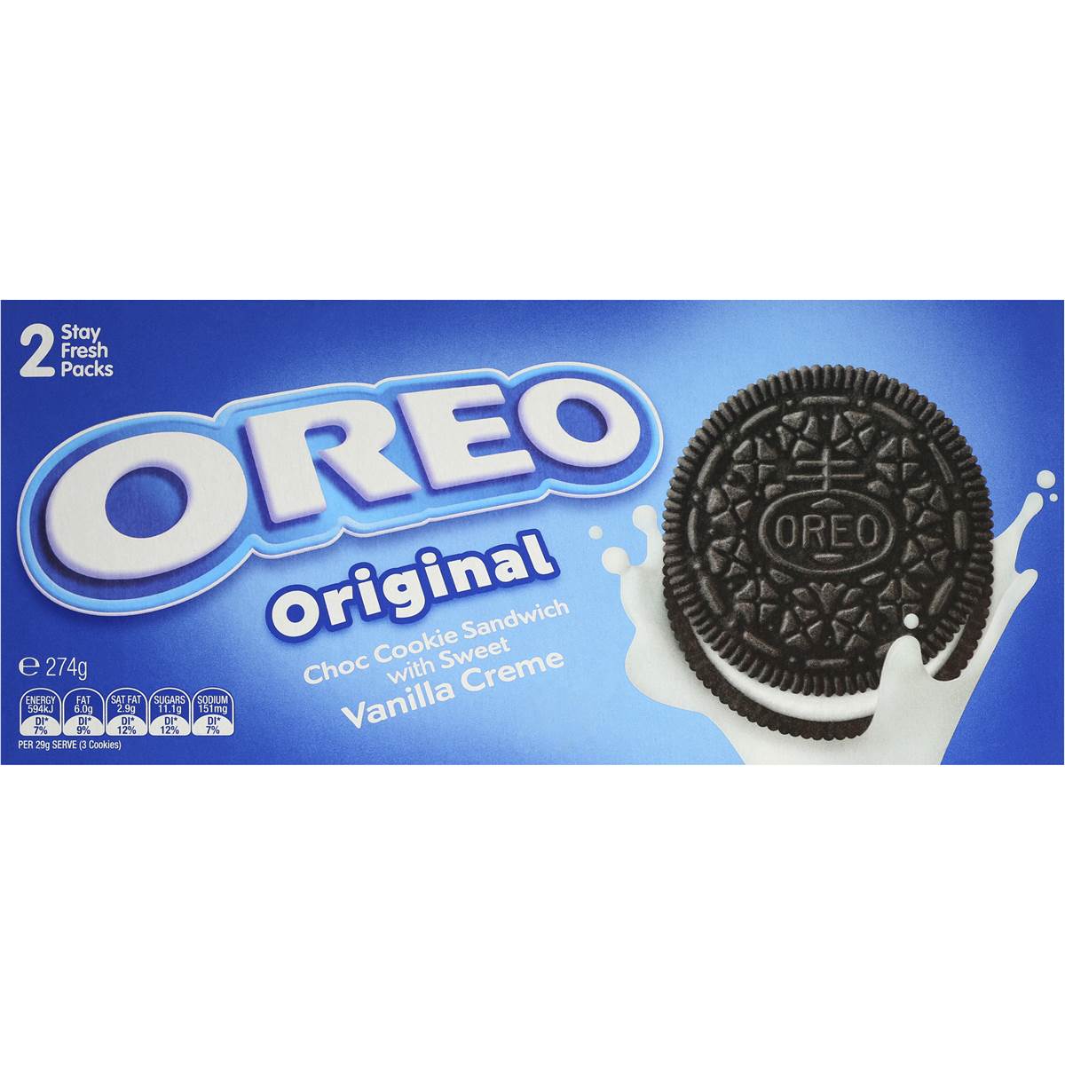 Oreo Cookie Original 274g 