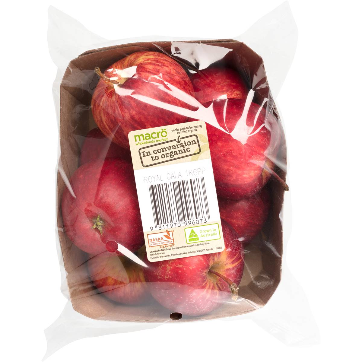 Apple Royal Gala Organic In Conversion 1kg Woolworths