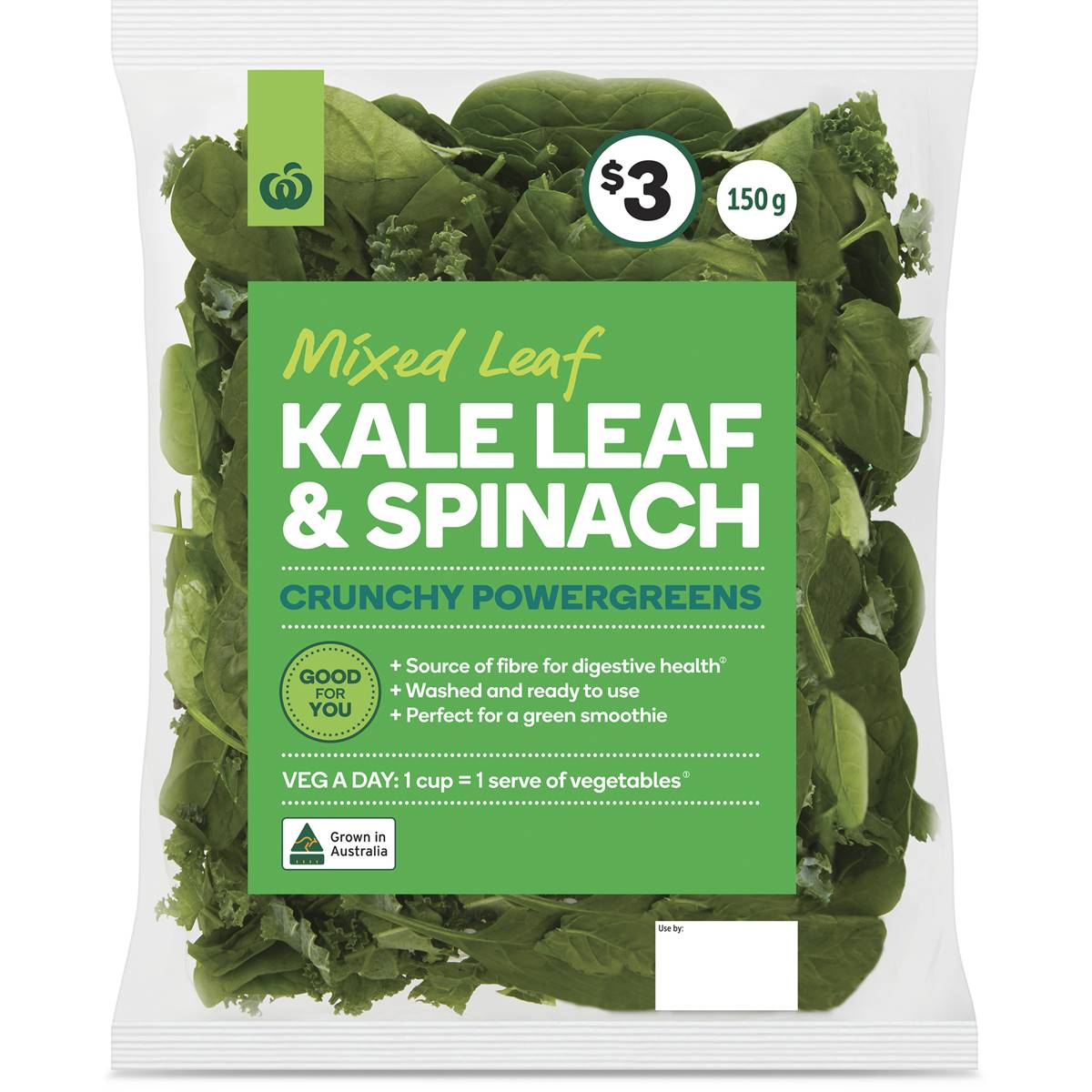 Woolworths Simply Salad Crunchy Kale Leaf & Spinach