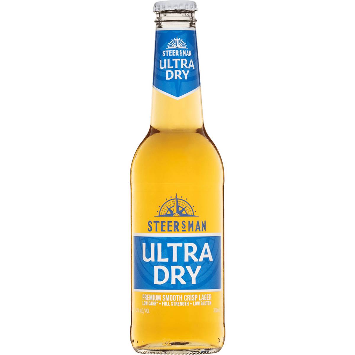 Steersman Ultra Dry Lager Bottle Bottles