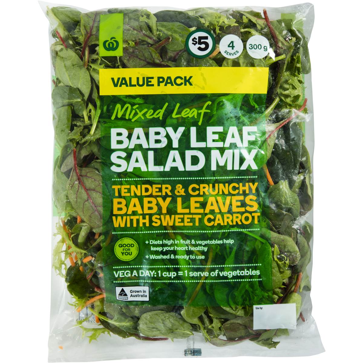 Woolworths Salad Baby Leaf 300g Woolworths