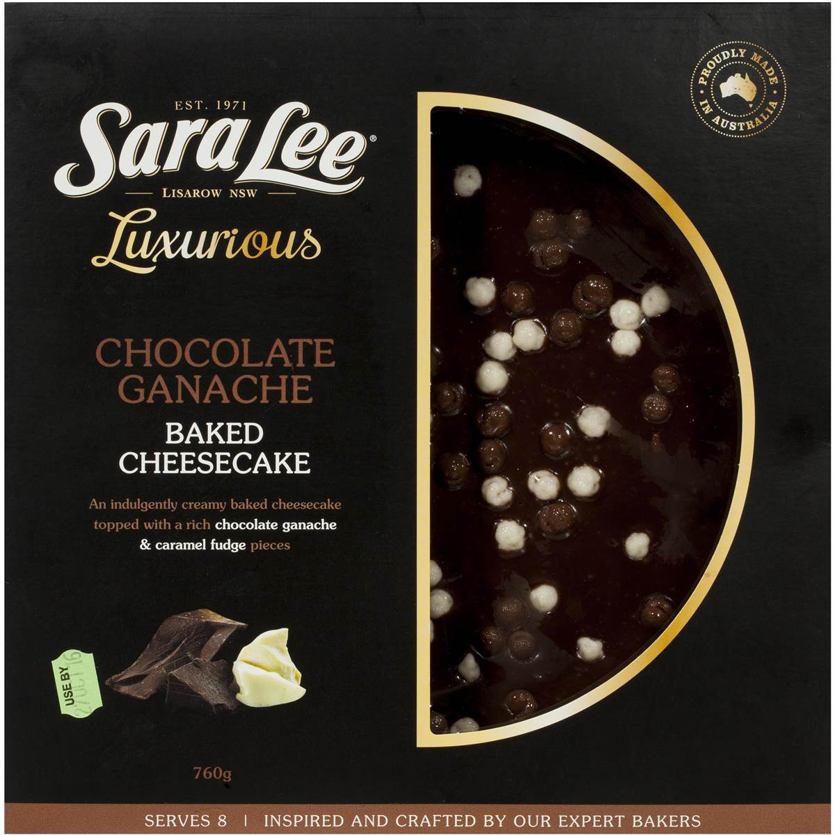 Sara Lee Baked Cheesecake Chocolate Ganache 760g Woolworths