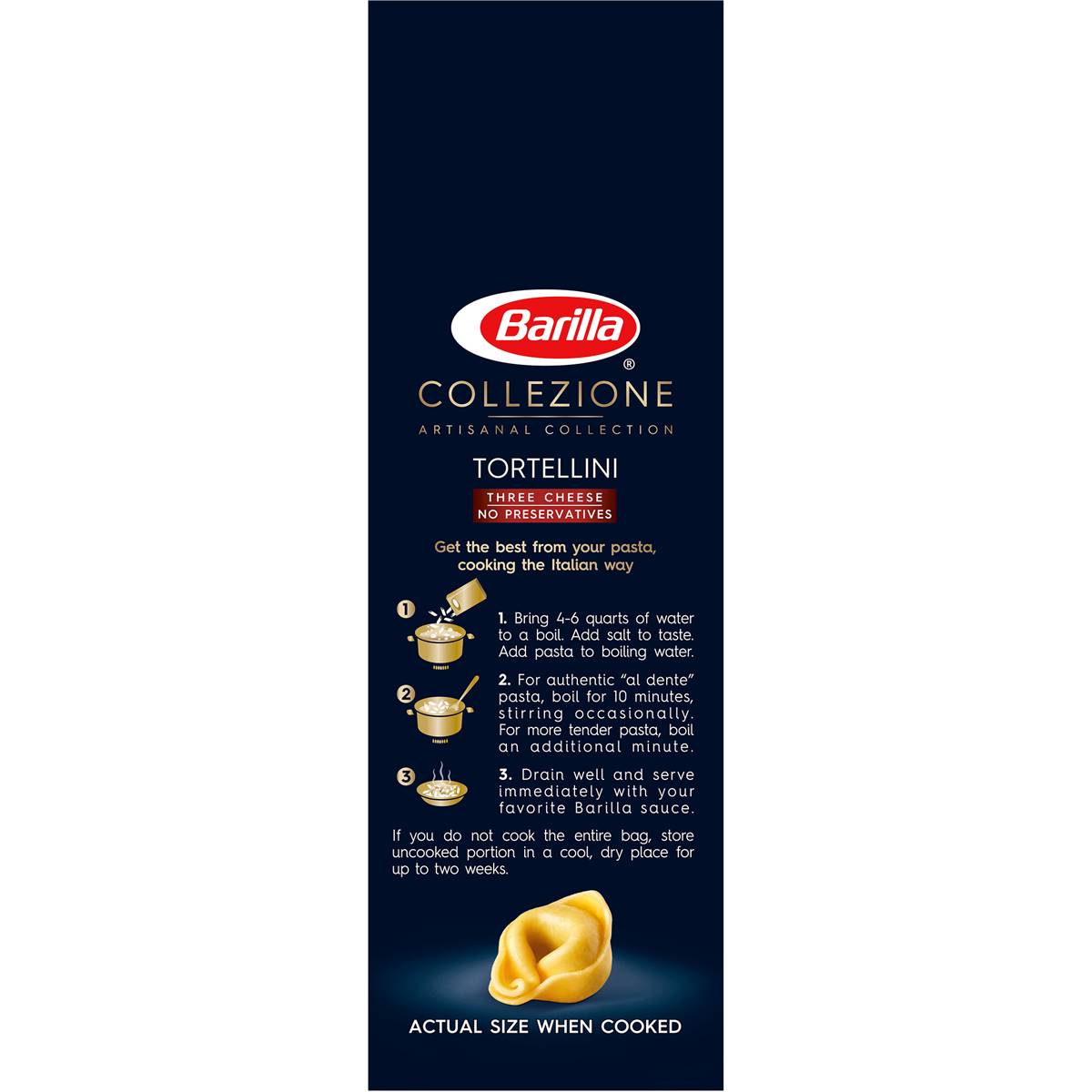 Barilla Tortellini Pasta Three Cheese 340g Woolworths