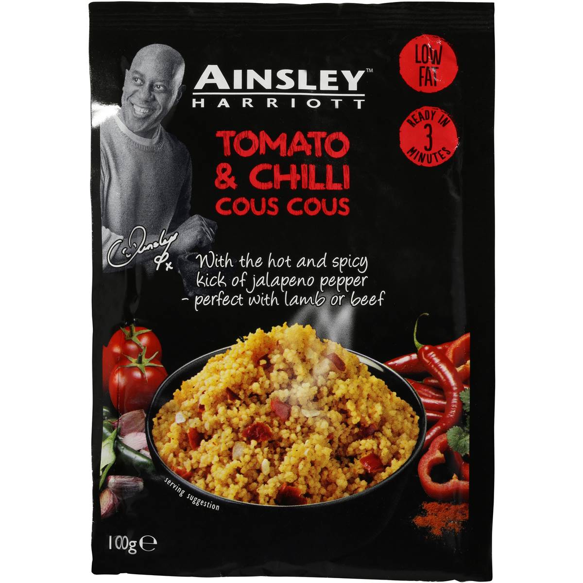Ainsley Harriot Cous Cous Tomato And Chilli 100g Woolworths