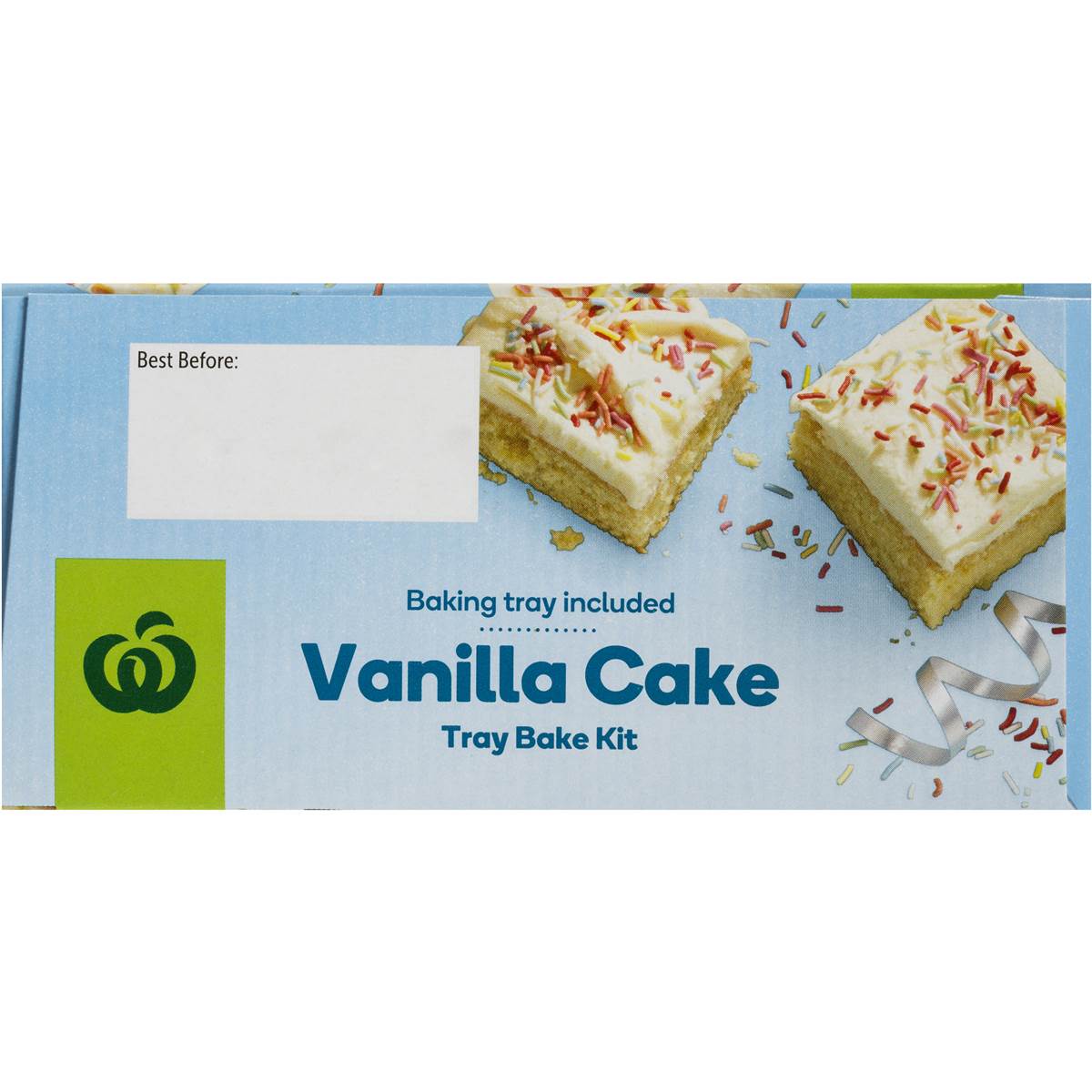 Woolworths Vanilla Cake Tray Bake Kit 535g Woolworths