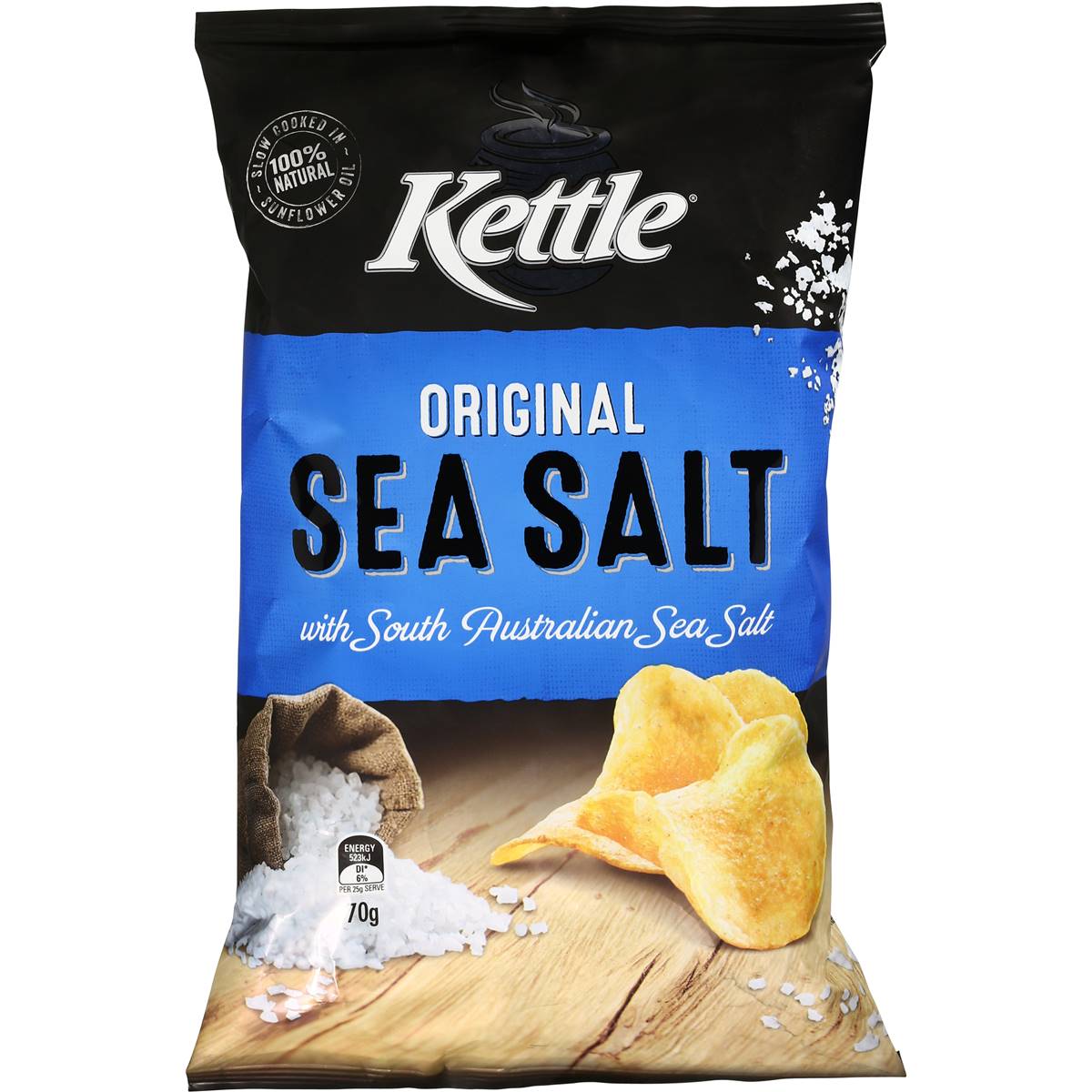 Kettle Chips Sea Salt 70g | Woolworths