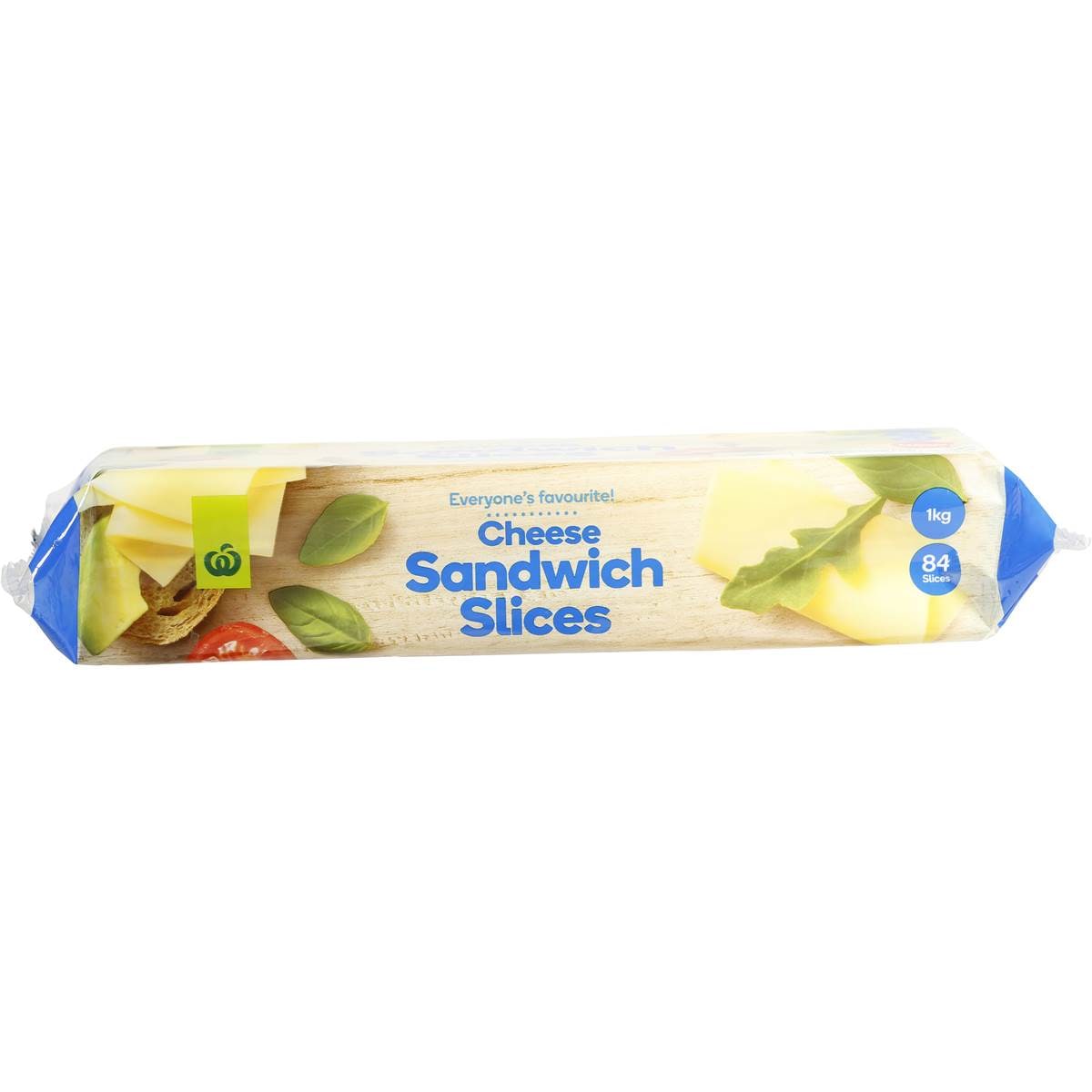 Woolworths Sandwich Cheese Slices 84pk 1kg 1kg Woolworths