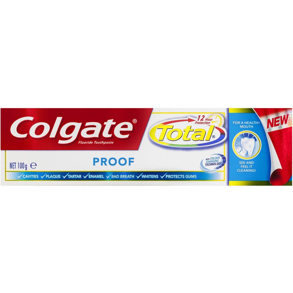 Colgate Total Proof Toothpaste 100g | Woolworths