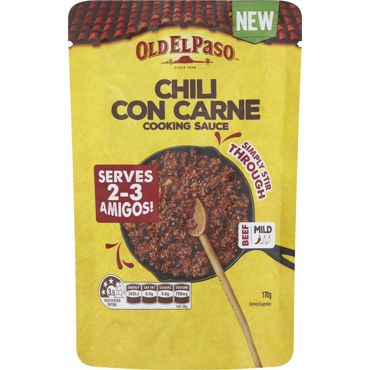 Old El Paso Chilli Con Carne Mild Cooking Sauce 170g Woolworths