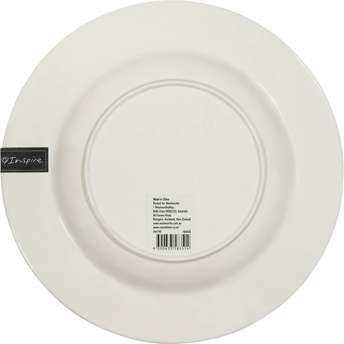 Inspire Melamine Side Plate White Each Woolworths