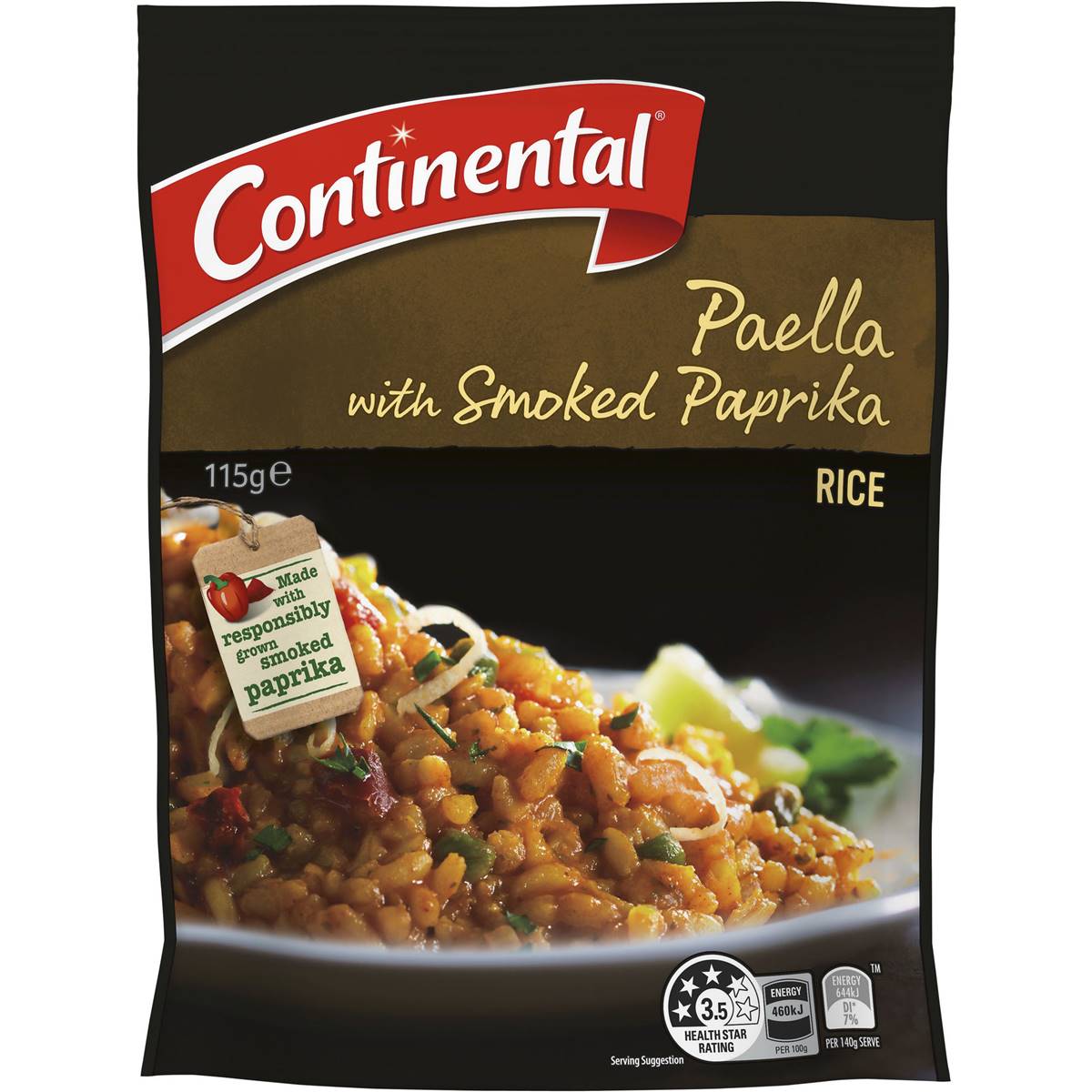 Continental Rice Paella With Smoked Paprika 115g Woolworths