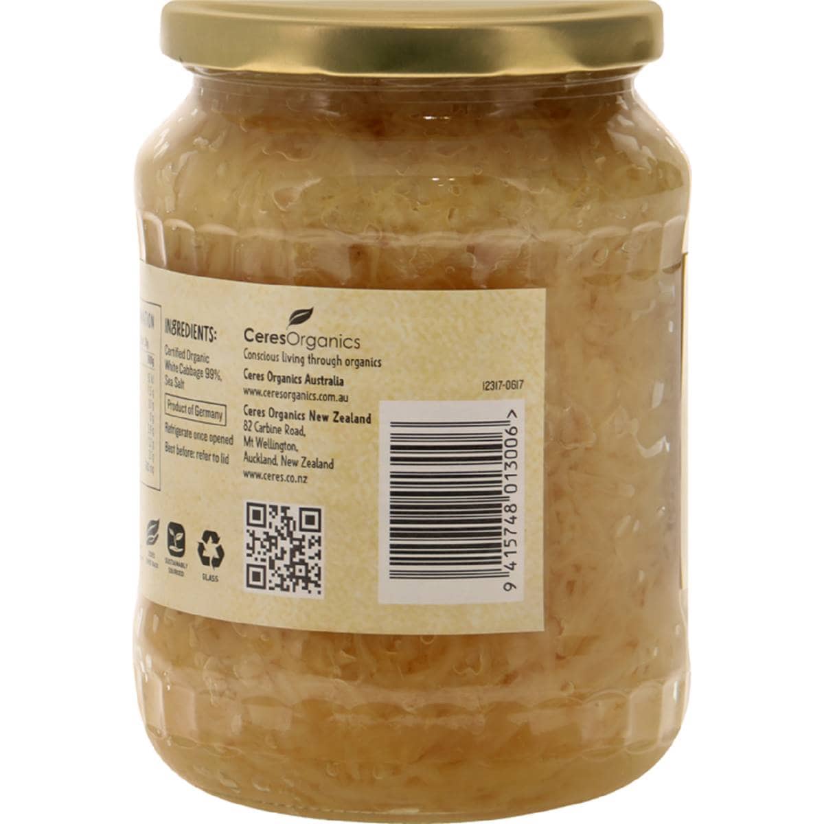 Ceres Organics Sauerkraut 680g Woolworths