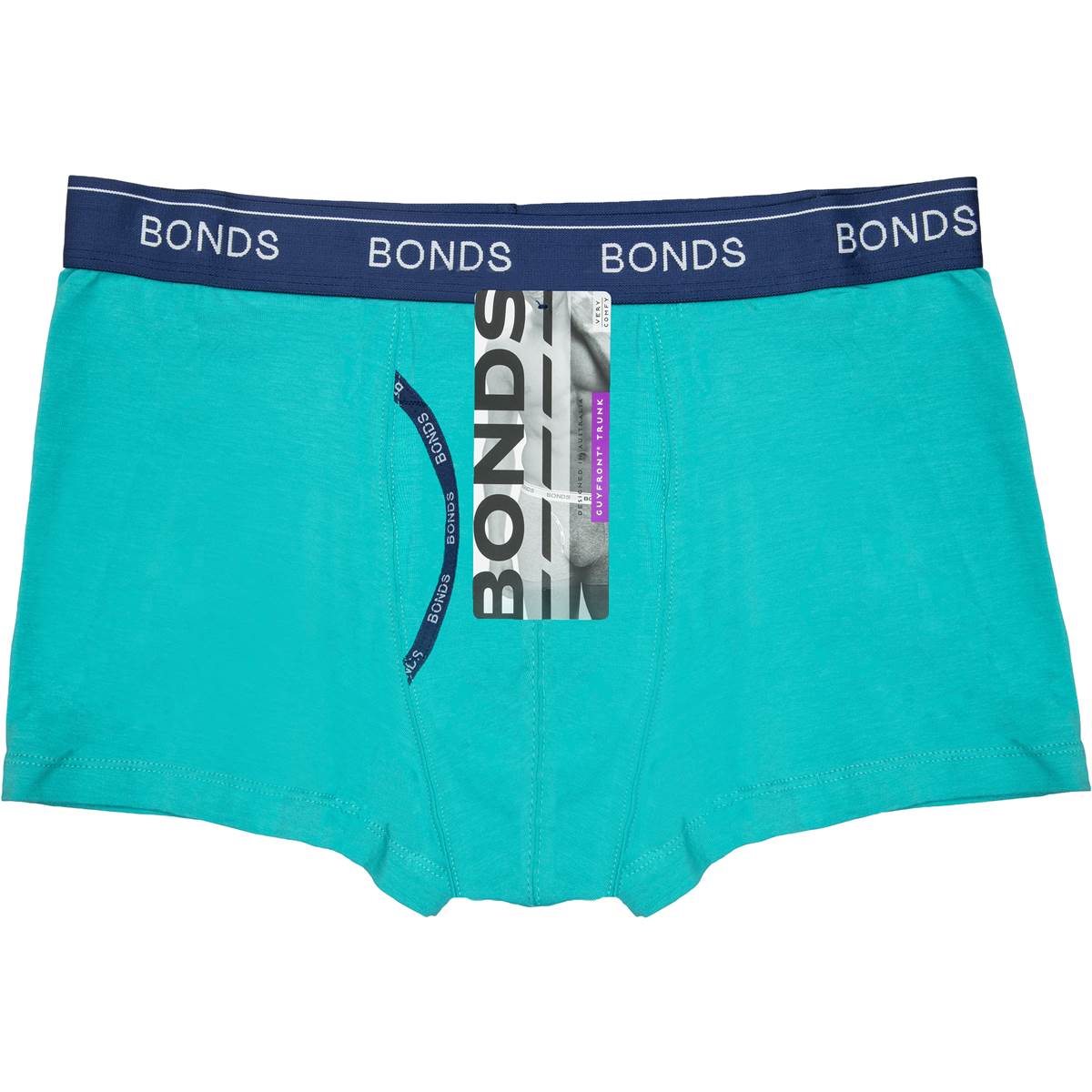 Bonds Mens Guy Front Trunk Aqua M Each Woolworths