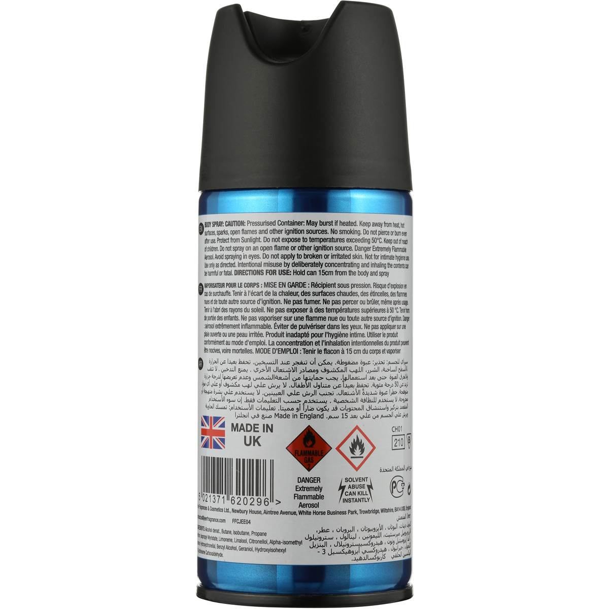 Jeer For Men Deodorant Body Spray Cool 150ml Woolworths