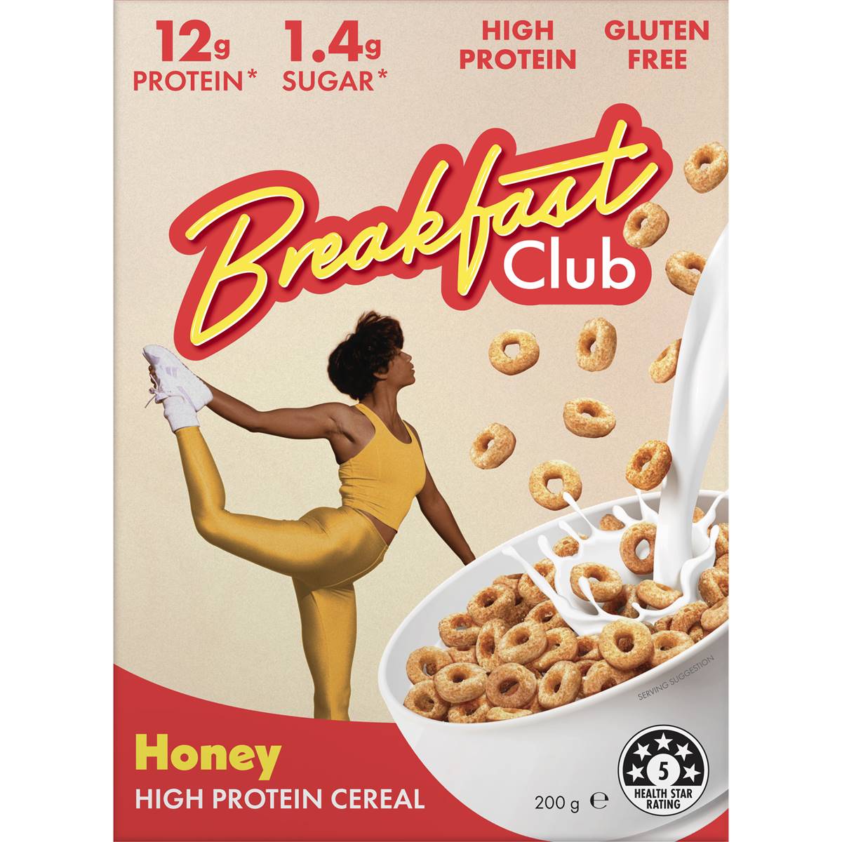 Breakfast Club Honey High Protein Cereal 200g Woolworths