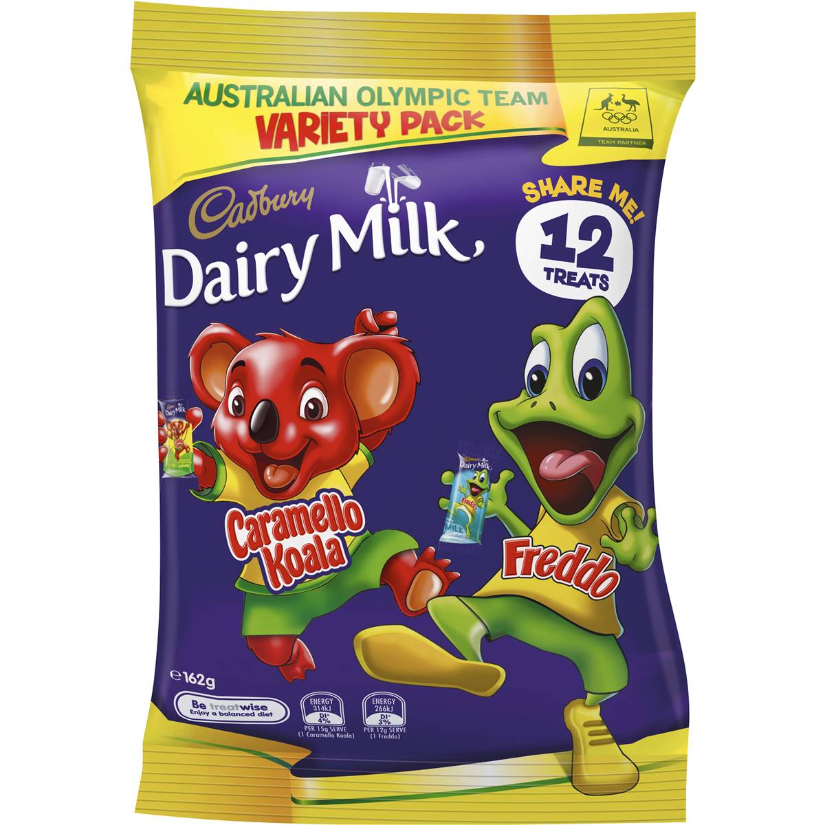 Cadbury Dairy Milk Freddo And Caramello Koala Sharepack 12 Pack
