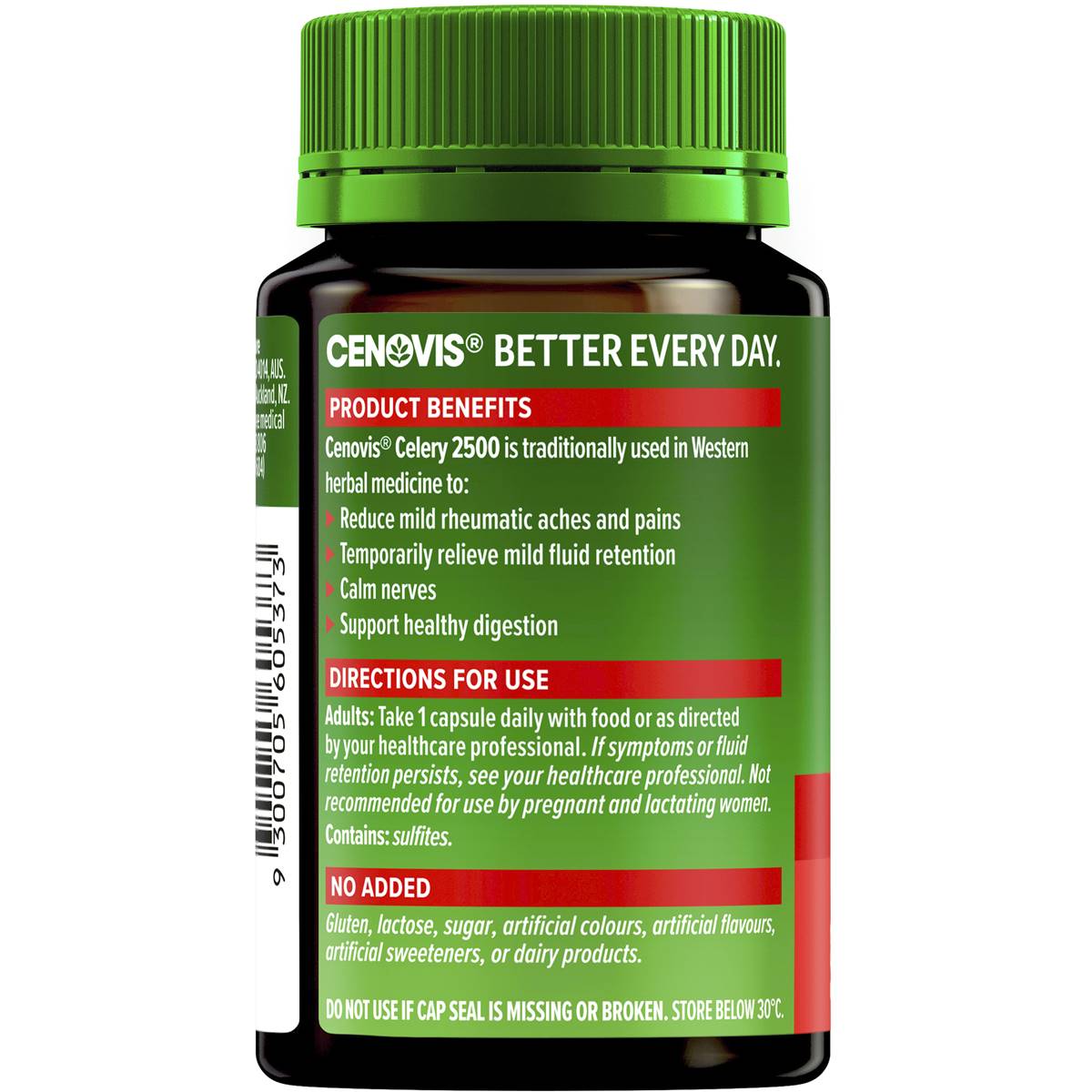 Cenovis Celery 2500 80 Capsules Woolworths