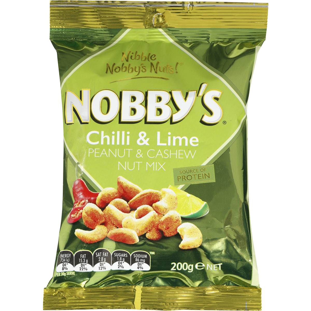 Nobby's Mixed Nuts Chilli & Lime 200g Woolworths