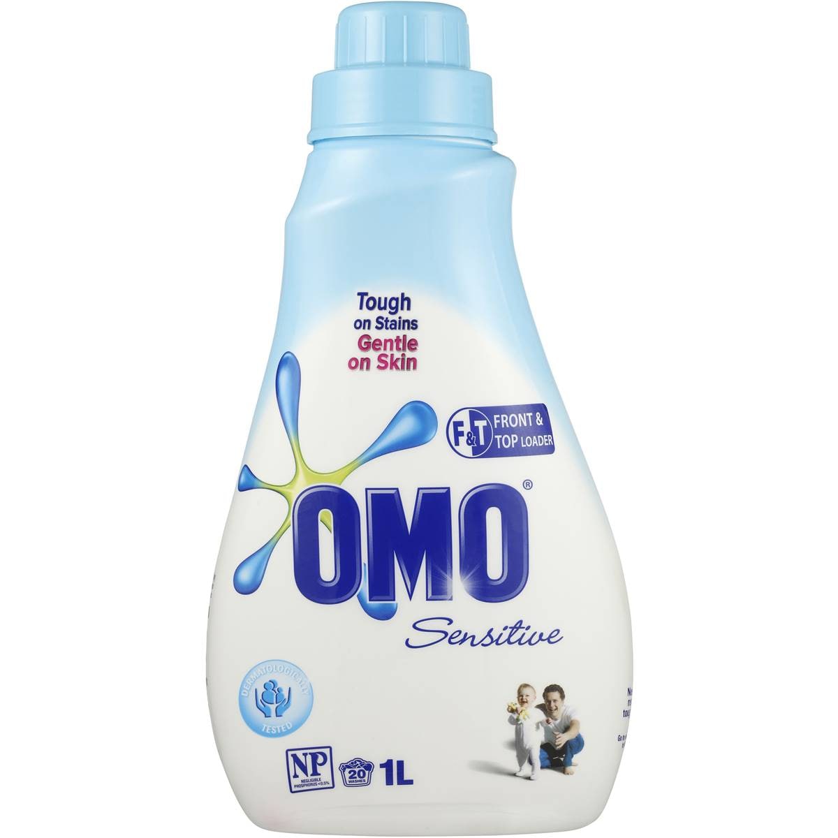 Omo Sensitive Laundry Detergent Liquid Front & Top Loader 1l Woolworths