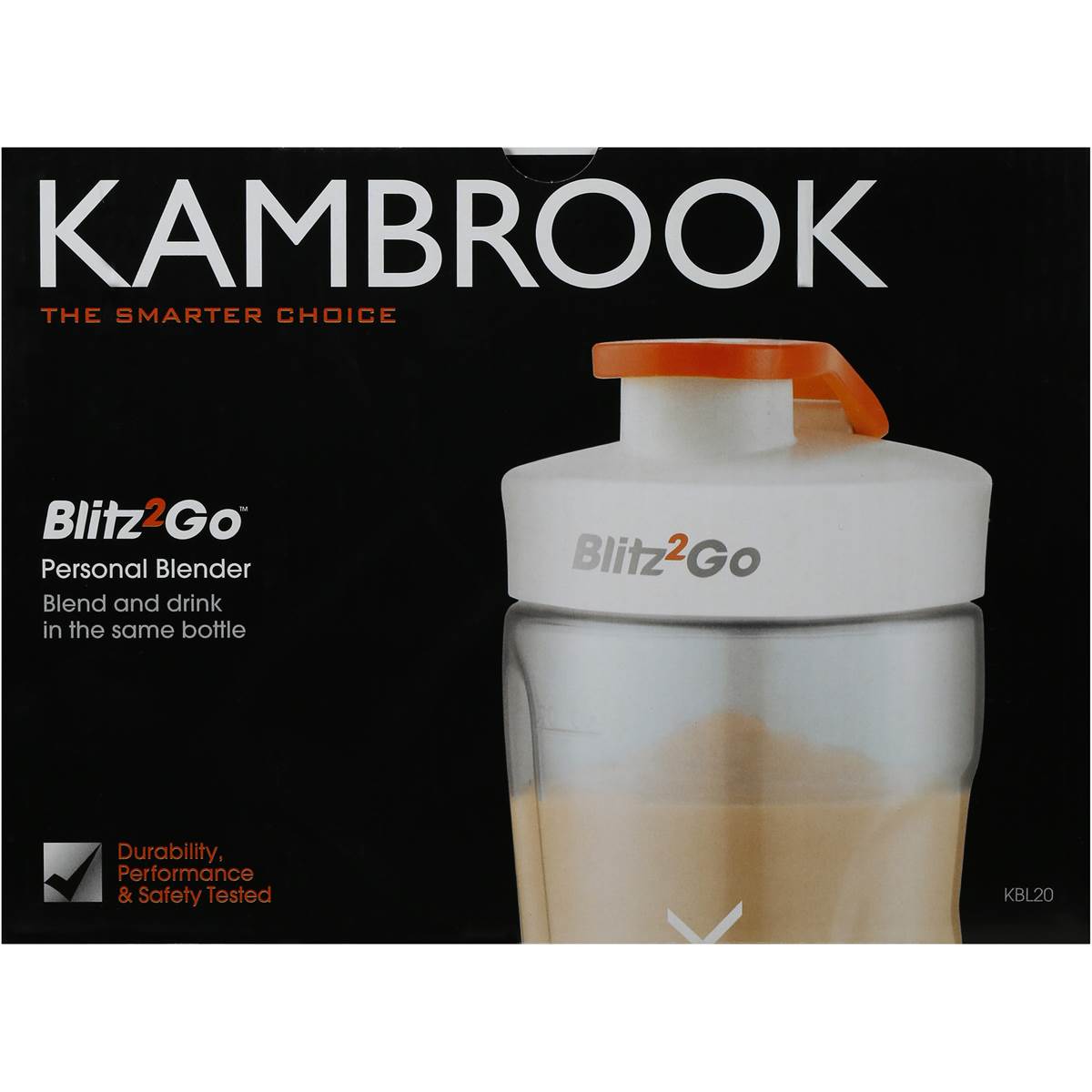 Kambrook Blitz 2 Go Personal Blender Orange Each Woolworths